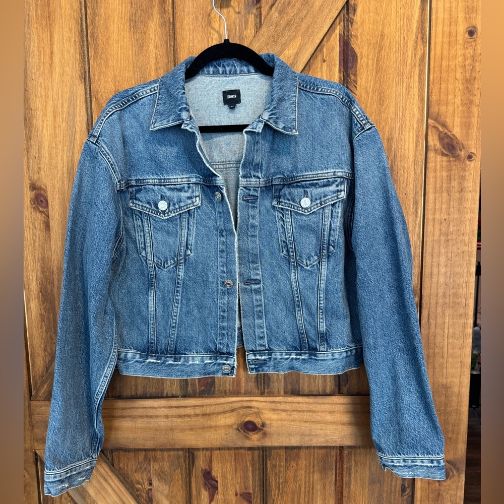 EDWIN Women’s Denim Jacket Medium Wash‎ XL